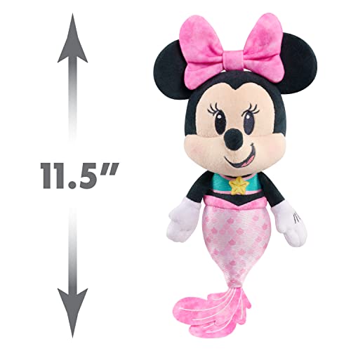 Disney Street Beach Small Plush Minnie Mouse As Mermaid, 11.5-Inch Stuffed Animal, Officially Licensed Kids Toys For Ages 2 Up, Basket Stuffers And Small Gifts, Amazon Exclusive #TOP2