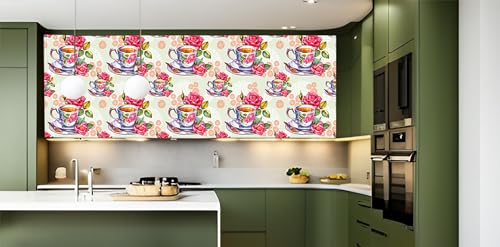 Image of CABANA HOMES PVC Self-Adhesive Kitchen Wallpaper, 200 x 40 cm, Made in India