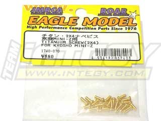 Vis en Titane Gold 2x4 Integy Eagle 1740 pour l'Optimisation de Châssis RC