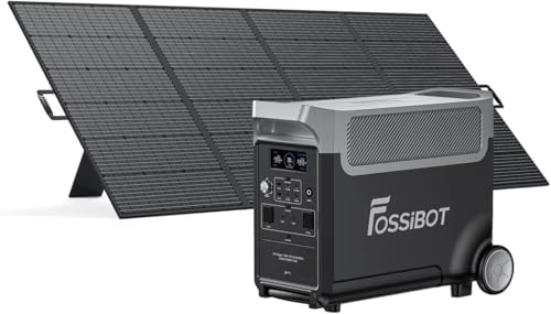 FOSSiBOT F3600 Pro Generateur Electrique Solaire CA 3600W (7200W Pic) avec panneaux solaires de 400W,Station Silencieux Portable 3840Wh LiFePO4, Onduleur...