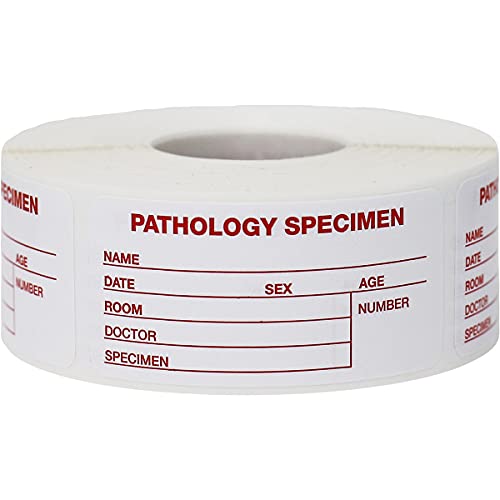 Étiquettes de soins médicaux pathologiques autocollantes 3,8x6,9cm pour tube et flacon