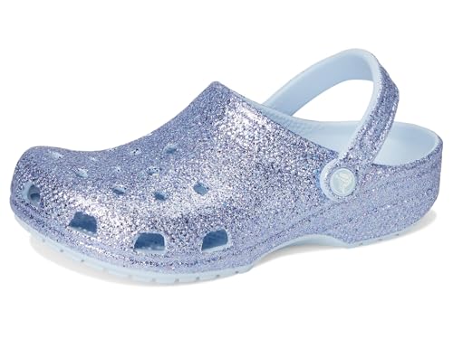 Sabots classiques Crocs à paillettes bleues pour enfant taille 31