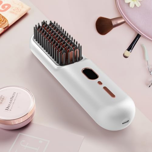 Effortless Style: Review MODESTY Portable Cordless Hair Straightener Brush