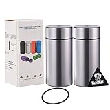 Honeypuff Smell Proof Jar, Portable Airtight Storage Container With Silicone Ring, 42ml Multi-Use Al