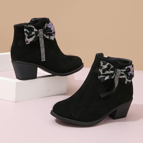 Gilrs Combat Boots Warm Side Zipper Boots Low Heel Winter Shoes Toddler Boys Girls Classic Hiking Boots PU Leather3