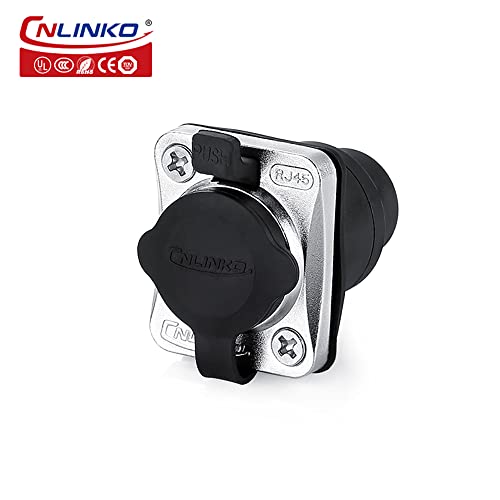 Conector Ethernet RJ45 Industrial CNLINKO IP67 miniatura 2