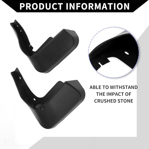 Image of Mud Flap Splash Guard with Mount Accessories for Peugeot 308 2012-2015 / Front & Rear Side Mud Guards /Durable / 1 Set