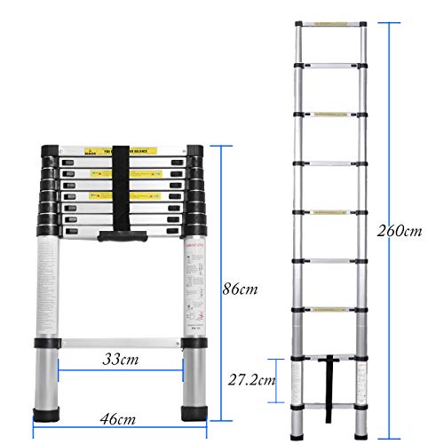 SogesHome Scale Telescopiche 2,6 m Scaletta