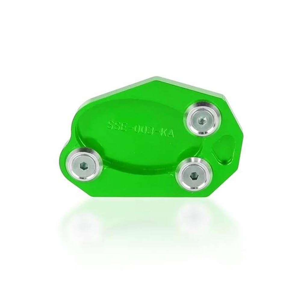 Béquille latérale sécurisée pour Kawasaki Z650 évite la chute sur sol meuble pad vert