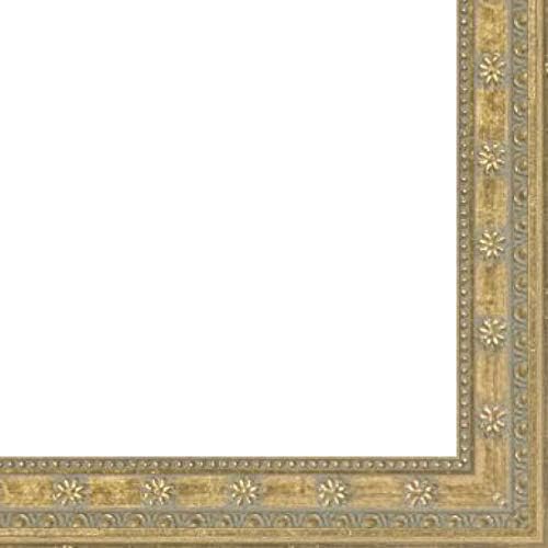 CountryArtHouse Picture Frame Moulding (Wood) 100ft bundle - Ornate Gold Finish - 0.75" width - 5/16" rabbet depth