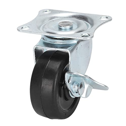 Roda giratória, rodízio de freio de 2 polegadas resistente ao desgaste para carrinho de carro domést