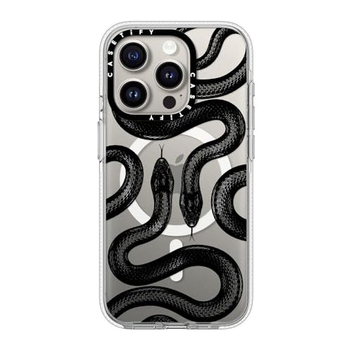Coque iPhone 15 Pro antichoc CASETiFY protection militaire 2m avec motif serpent