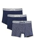 Cintura elástica cómoda Levi\'s Denim Men\'s Boxer Briefs Multipack (3 Pack), Nasturcio, S para Hombre