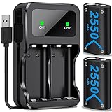 Battery case and Storage Sets, Compatible with Xbox Series X/S/, One/Elite, 2 x 5520mWh Controller Battery...