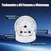 ARTILAURA GPS Speedometer& Fuel Gauge (Adjust 240-33ohms, 0-90ohms, 0-190ohms) &Voltmeter+ Tachometer& Oil Pressure Gauge & Water Teperature, 85mm Boat Gauge Set for Marine Car Auto White