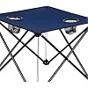 Trendyapimarket Folding Camping Table Navy Blue 47cm