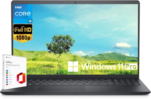 Dell 2024 Inspiron 15 3520 Laptop Computer, 15.6" 120Hz FHD Laptop with Microsoft Office Lifetime License, 32GB RAM, 1TB SSD, Intel 10-Core i5-1235U Up to 4.40 GHz, Wi-Fi 6, Webcam, Windows 11 Pro