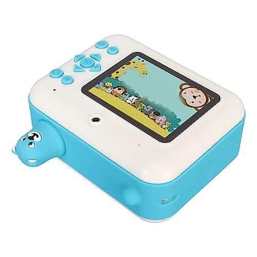 Câmera Instantânea Infantil, Câmera Selfie Infantil, Câmera de Brinquedo de Desenho Animado, 1080P,