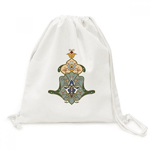 Sac à dos cordon en toile robuste et léger avec motif artistique coloré