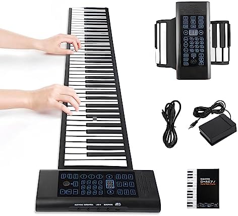 Amazon | TAHORNG OP88 折りたたみ式電子ピアノ MIDIキーボード 88鍵盤 