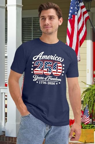 Image of Ithalt Men's American Flag Shirt 4th of July T-Shirt USA Patriotic Tee Shirt Independence Day Top