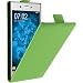 Produktbild PhoneNatic Kunst-Lederhülle kompatibel mit Sony Xperia XZs - Flip-Case grün + 2 Schutzfolien