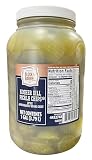 Block & Barrel Dill Pickle Chips | 1/8 Inch Thick Crinkle Cut | Kosher | 620-685 Pieces | 1 Gallon