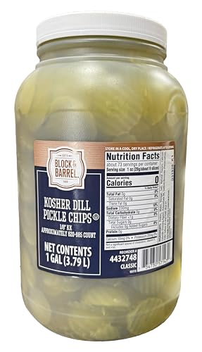 Block & Barrel Dill Pickle Chips | 1/8 Inch Thick
