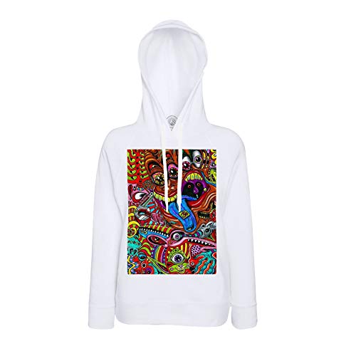 Sweat à capuche dessin hippie pour exprimer votre liberté d'esprit 70's