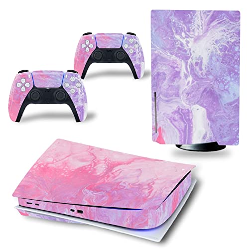 �ی� For PS5 Skin Disc Edition Anime Console and Controller Vinyl Cover Skins Wraps for Version(6863) �C�A�Ȃ��A�c�����Ȃ�(4)