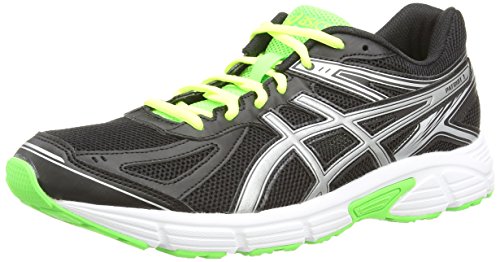 ASICS Patriot 7, Herren Laufschuhe Training, Schwarz (Onyx/Silver/Flash Green 9993), 45 EU (10 UK)