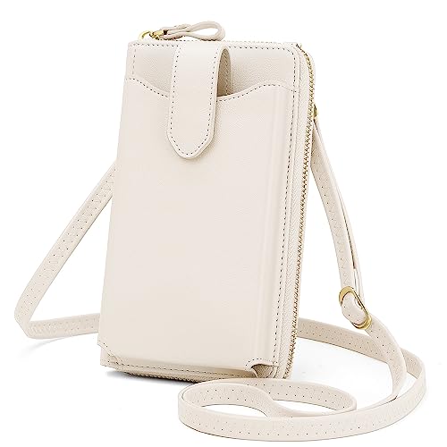 Image of Peacocktion Small Crossbody Wallet Cell Phone Purse for Women Vegan Leather RFID Blocking Bags with Card Slots