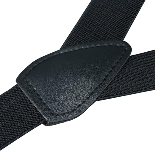 Buyless Fashion Adjustable 2 Pack Suspenders for Kids Toddlers Baby Elastic Solid Color 1 Inch - Y Back Design3