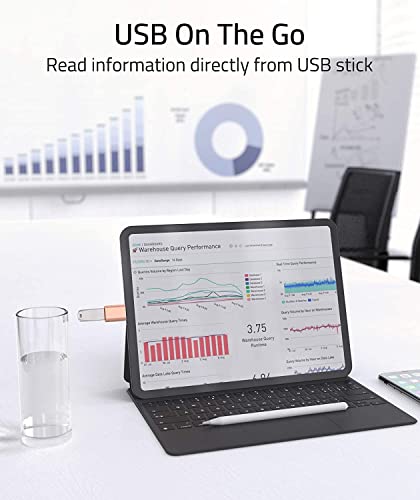 Image of rts USB 3.0 to Type C OTG Adaptor, 10Gbps High Speed Data Transfer, Thunderbolt to USB Adapter, Compatible for All Type C Devices, Apple iPhone 16 15, Smartphone, Laptops, Tablets, Chargers, MacBook