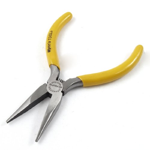 Sourcingmap Plastic Coated Handle Wire Cutter Stripper Needle Nose Plier 5 Inch, Grey