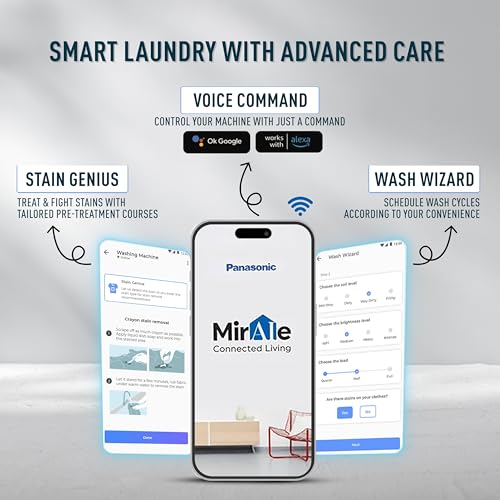 Image of Panasonic 8 Kg Wifi Fully-Automatic Top Loading Smart Washing Machine (NA-F80CH3CRB, Charcoal Inox Grey, Drynamic Spin)