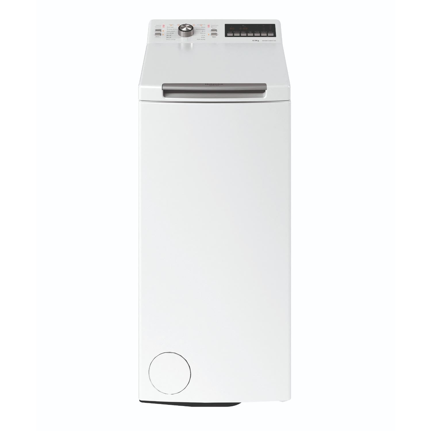 Hotpoint - WMTG6526BFR Lave-linge Top - Capacité 6,5 kg - Chargement Supérieur, 1200 tr/min - Moteur Induction, Ouverture Douce - Départ Différé - Classe Énergétique A - Blanc