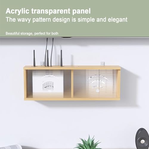 Étagère murale pour défonceuse et boîtier internet grand modèle