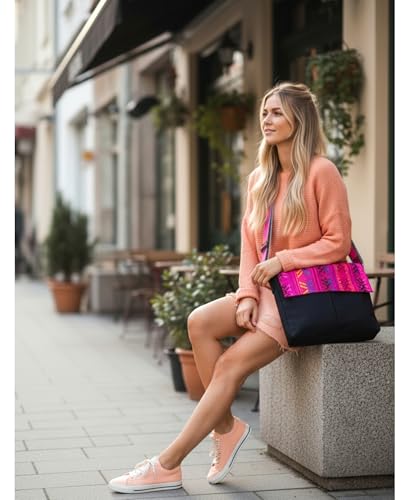 Image of The House of tara Handloom Fabric Messenger Bags for Women | Cotton Canvas Laptop Sling Bag Upto 15.6 Inches | Stylish Crossbody Sling Bag Comes with Flap Closure.