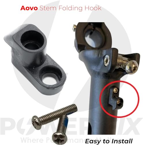 YAMTECH Aovo Pro Electric Scooter Folding Hook Stem Hook Fit for V2 Hook For Stem For Electric Scooters, Black, Standard - Image 4