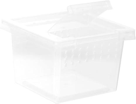 Reptile Cage Accessories Plastic Breeding Box Lizard Feeding Container Gecko Accessories Pet Terrarium