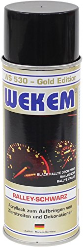 WEKEM WS 530 Ralley - Pintura en espray para coche (400 ml, 3 unidades), color negro Cover