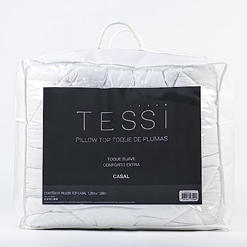 Pillow Top Toque de Plumas King 1,93x2,03 - Tessi - Branco