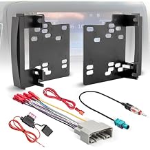 NuIth Double DIN Radio Installation Dash Kit W/Radio Wire Harness for 2007-2016 Dodge/Jeep/Chrysler, Aftermarket Radio Dash Stereo Mounting Installation Trim Bezel Bracket Wire Kits
