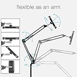 Tablet Floor Stand, Overhead Bed Phone Stand Angle Height Adjustable Holder, Universal Floor Stand Compatible with iPhone iPad Pro Air Mini, Samsung Tab, Kindle, E-Readers… - Image 4