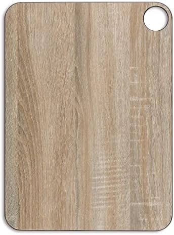 ARCOS Cutting Board with Hanger and Wood Style. Smooth Surface for Chopping Food in Cellulose Fibre and Resin. Professional Meat and Vegetable Cutting Utensil. Serving Board. Color Brown. 15" x 11" image 5