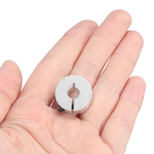 QUARKZMAN 6 Stück Klemmringe für Welle, 6mm Bohrung 20mm AD 8mm Breite Stellringe Aluminiumlegierung Gewindestift Wellenkragen