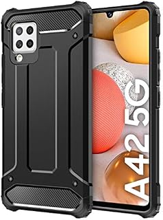 Coolden for Samsung A42 5G Case Rugged Tough Dual Layer Armor Case Shockproof Case Heavy Duty Hard PC Back TPU Bumper Protective Case Phone Case Cover for Samsung Galaxy A42 5G (Black)