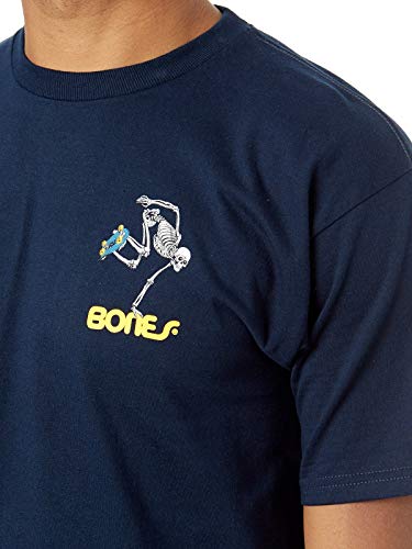Image of Powell Peralta Skateboard Skeleton T-Shirt, Navy, Small