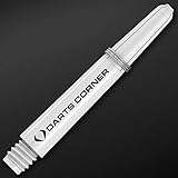 Designa S0740 Stems | 5 Sets of Tough Nylon Darts Corner Dart Shafts including Steel Ring, Short, White - Image 2